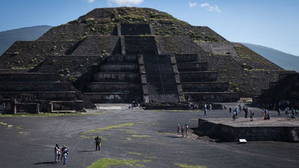 Ruínas de Teotihuacán, no México