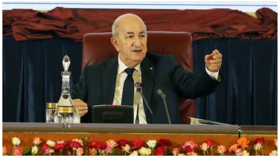 الرئيس الجزائري عبد المجيد تبون