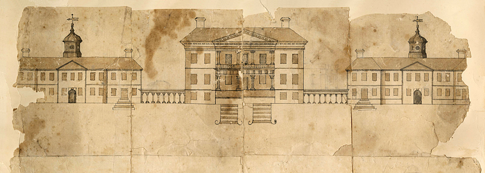 Дизайн для Дрейтон Холла, Южная Каролина, США - около 1740 г.