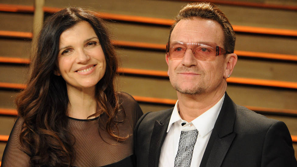 Ali Hewson and Bono attend the 2014 Vanity Fair Oscar Party hosted by Graydon Carter on March 2, 2014 in West Hollywood, California
