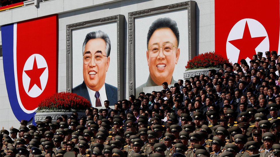 Portrait of Kim Il-sung and Kim Jong-il