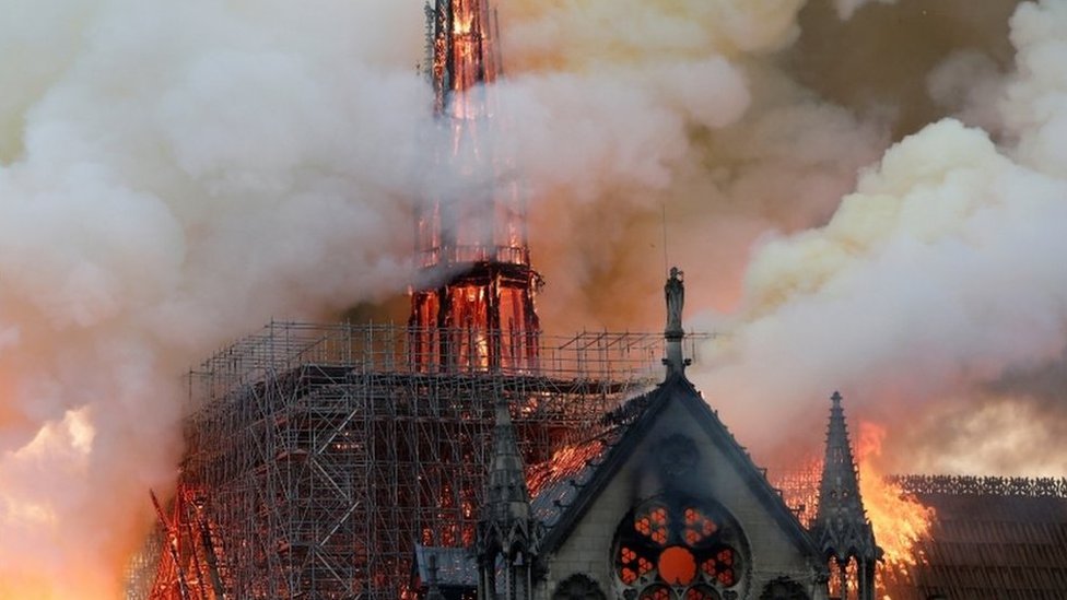 Incendio de Notre Dame.