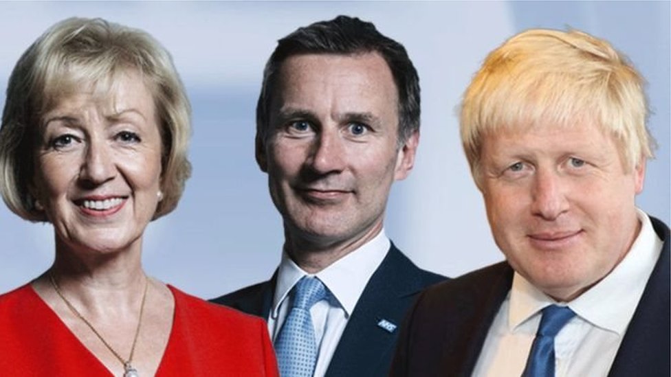 Andrea Leadsom, Jeremy Hunt, Boris Johnson