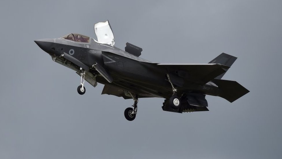 Video appears to show UK F-35 fighter crash after take-off