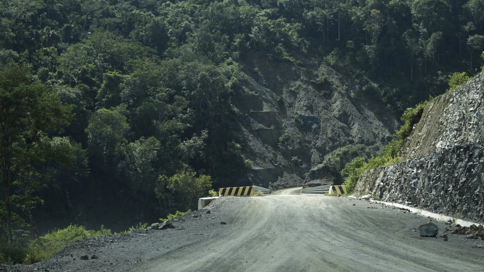 Un camino en Alta Verapaz