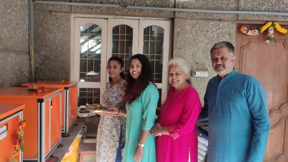 Indian family who built a solar powered system in their house to stop using the national grid