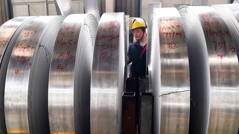 Fábrica de producción de aluminio en China