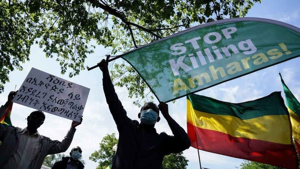 يحاول الإثيوبيون في الشتات لفت الانتباه العالمي للإعتداءات على مجموعاتهم العرقية في الوطن