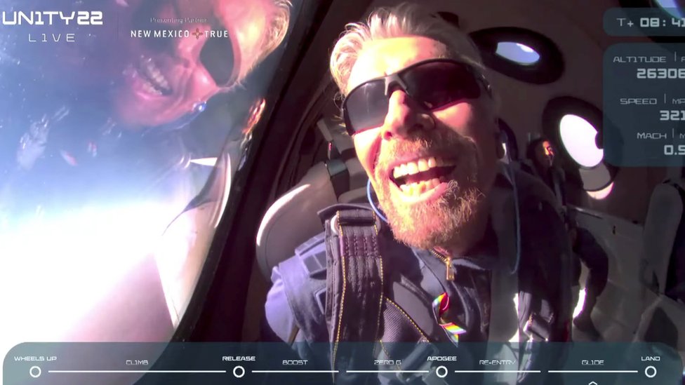 Virgin Galactic: Sir Richard Branson rockets to the edge of space