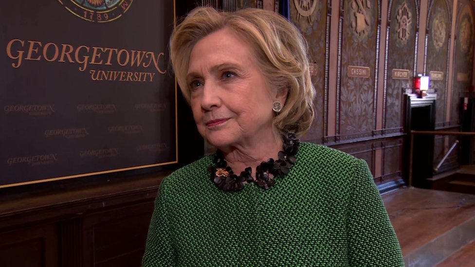 Hillary Clinton 'hopeful' over Northern Ireland power-sharing