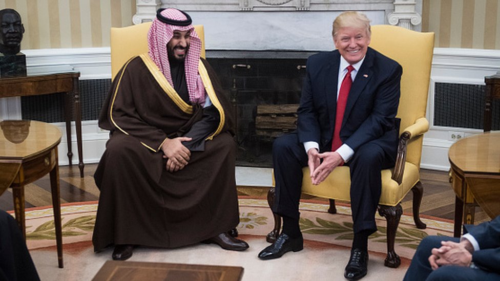 Muhammed bin Salman ve Donald Trump