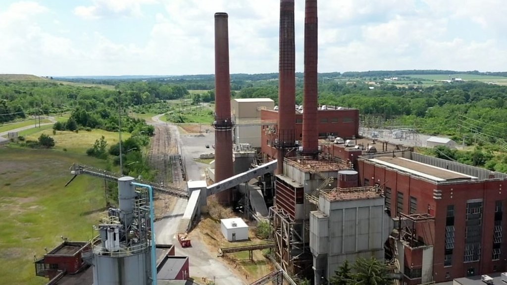 A US company has turned a former coal plant into a gas-fired Bitcoin mine