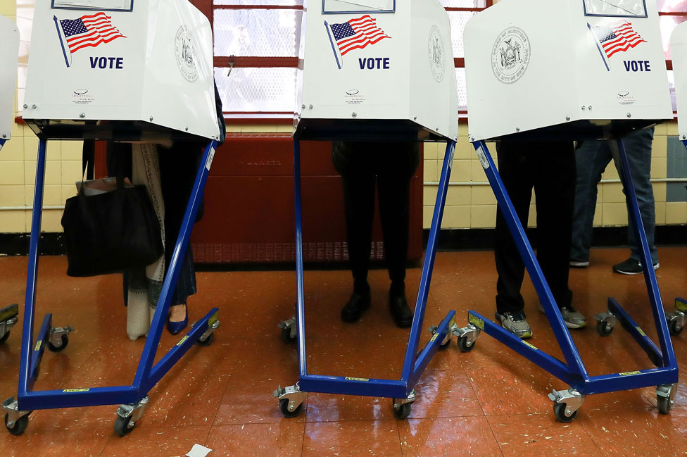Cabinas de votación en Estados Unidos