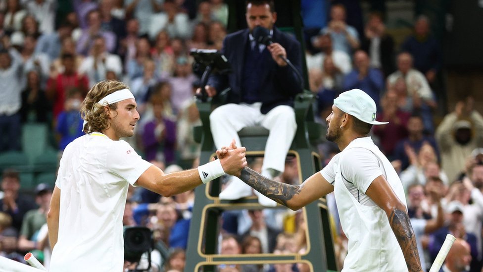 Nick Kyrgios and Stefanos Tsitsipas