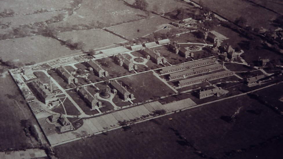 Вид с воздуха на Хартлендс в 1921 году