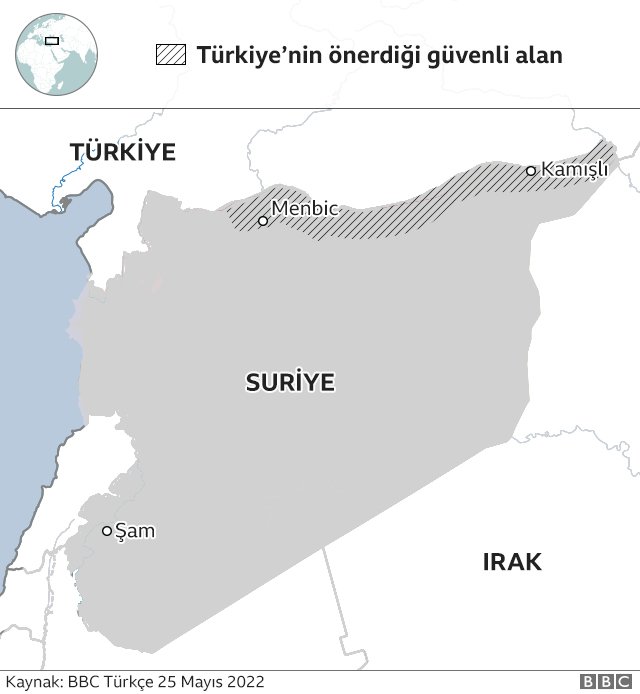 Suriye güvenli bölge haritası