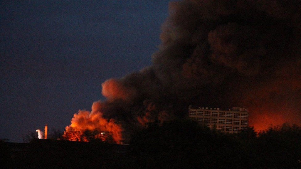 Пожар в Бристоле
