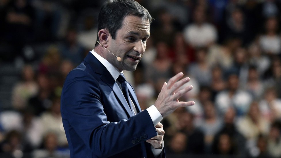 Las encuestas indican que Hamon es el candidato con menor popularidad. Benoit Hamon