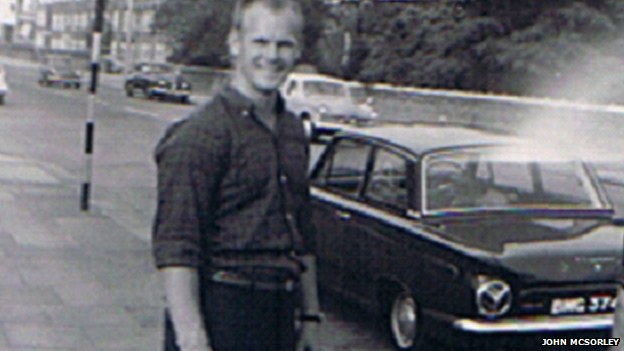 Рег Спирс в Лондоне перед грузовым путешествием в 1964 году