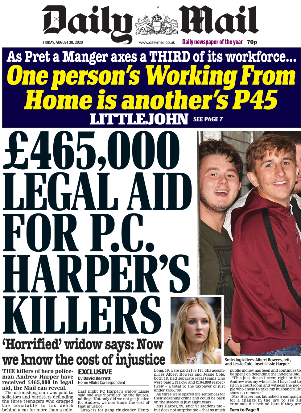 Daily Mail 28 August