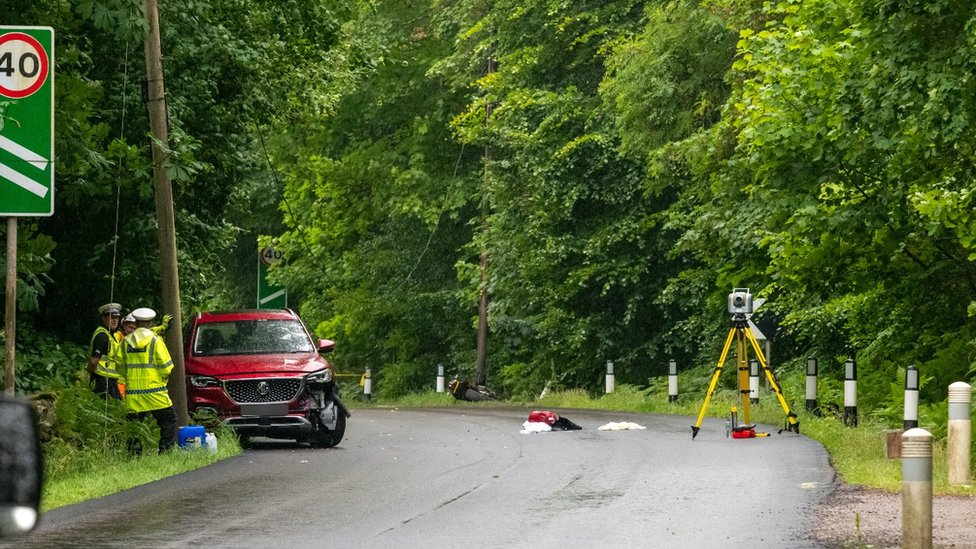 Motorcyclist dies after crash on the A82