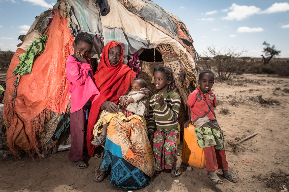 Саадо приехала из пострадавшего от засухи восточного региона Сомалиленда после того, как сотня ее голов погибли, и поселилась со своими четырьмя детьми на западе страны недалеко от города Дилла.