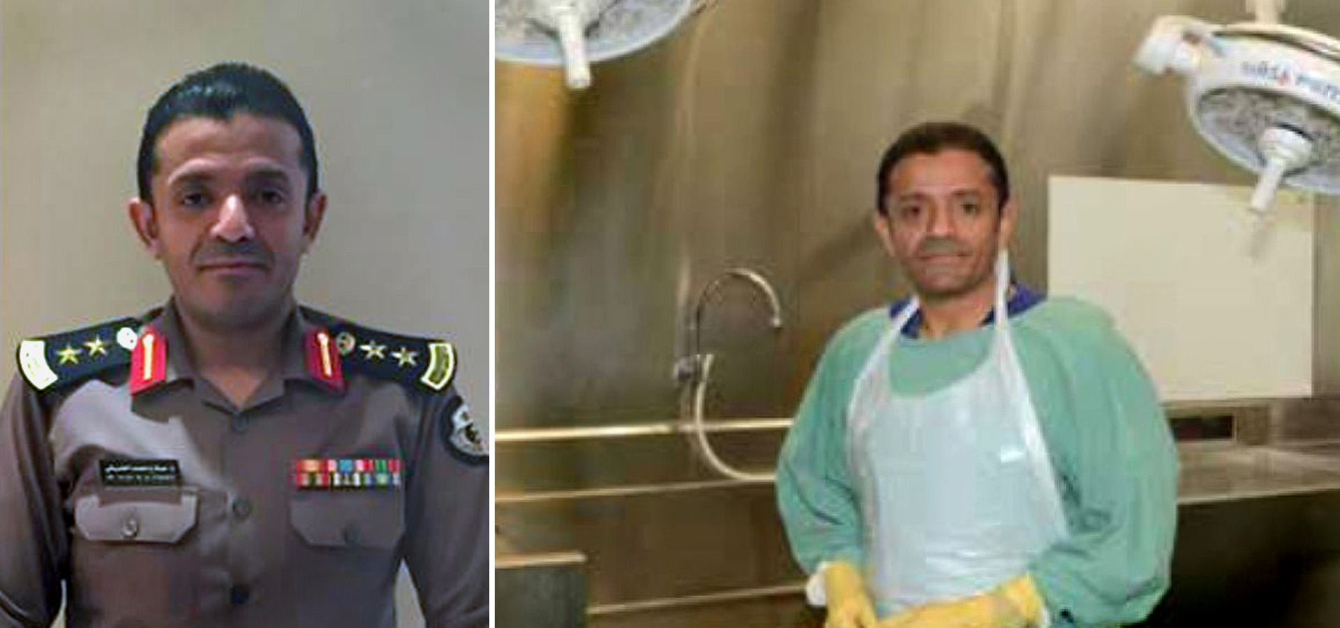 Dos imágenes del forense Salah al Tubaigy