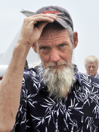 Sjaake logró ser liberado por las tropas francesas. Sjaake, tras su liberación.