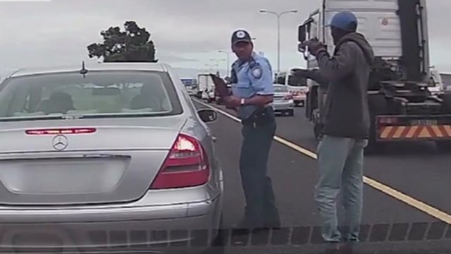 South Africa Police Officer Gets Shot But Still Issues A Ticket Bbc News 1385