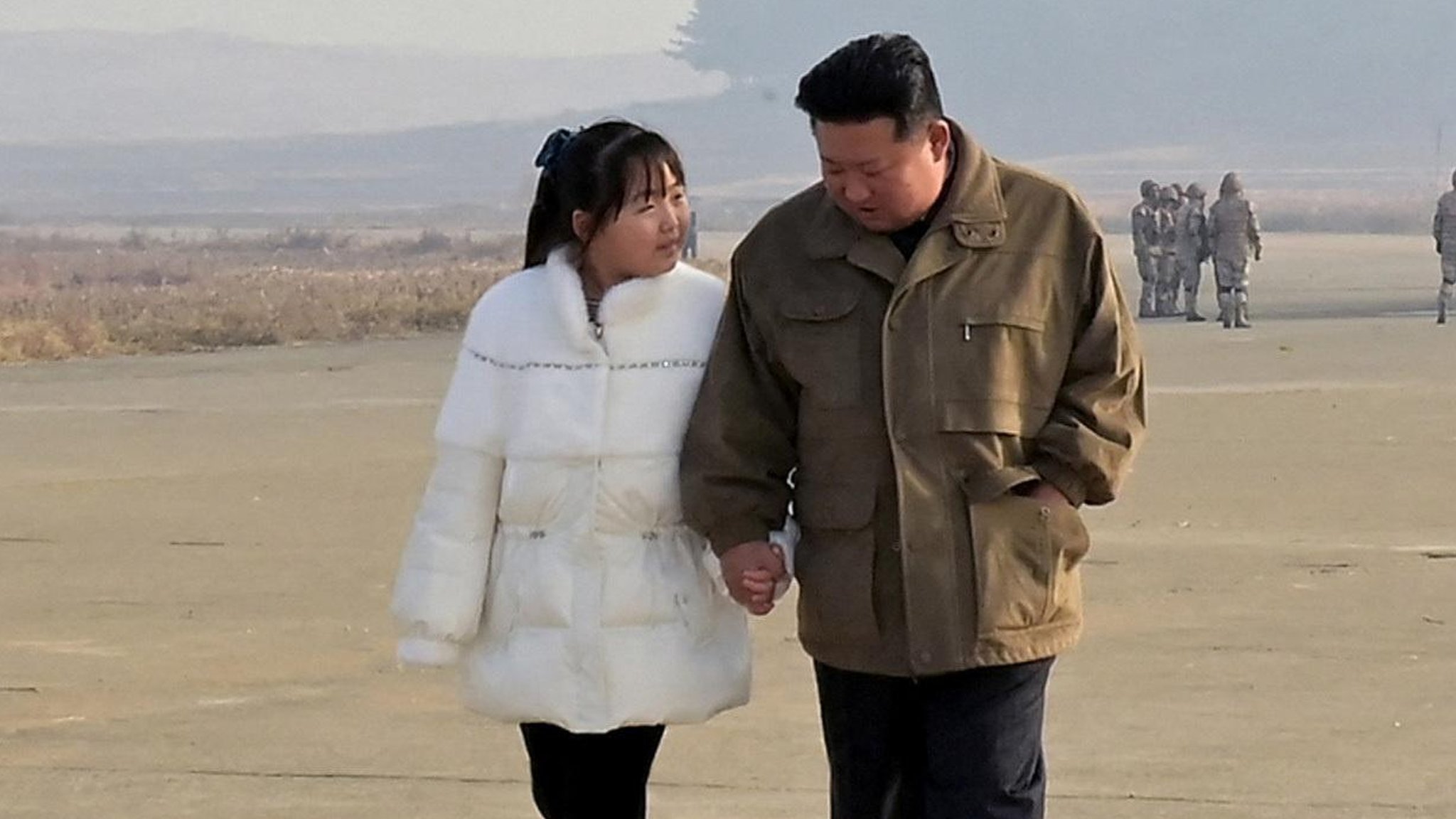 Kim North Korea Porn - North Korea's leader Kim reveals his daughter in rare appearance - BBC News