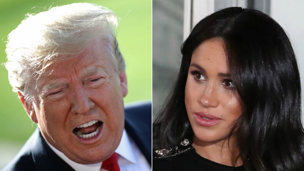 Donald Trump ve Sussex Düşesi Meghan Markle