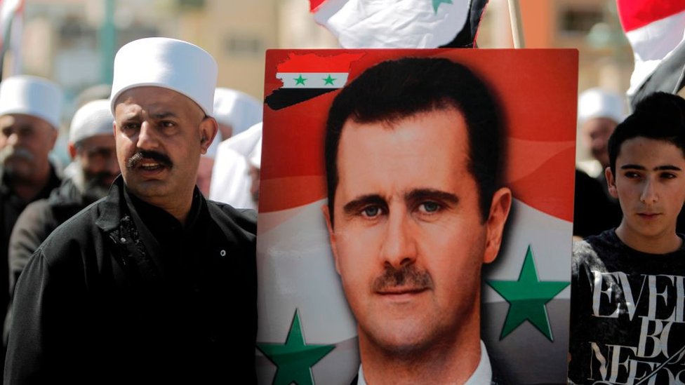 Israel luchó una guerra con Siria en 1967 y se anexó los Altos del Golán. Marcha en los Altos del Golán