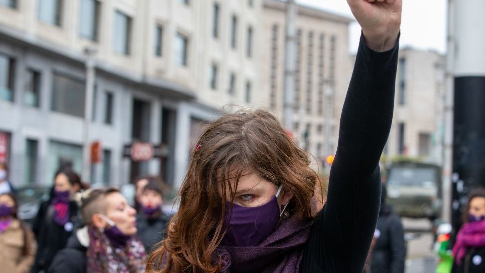 Belçika'da kadınlar 'gece hayatında cinsel saldırganlığı' protesto etti