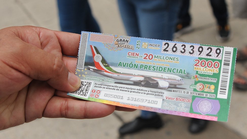 Loteria de avion presidencial.
