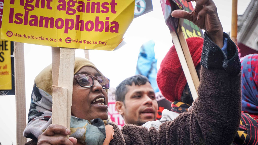 Баннер исламофобии