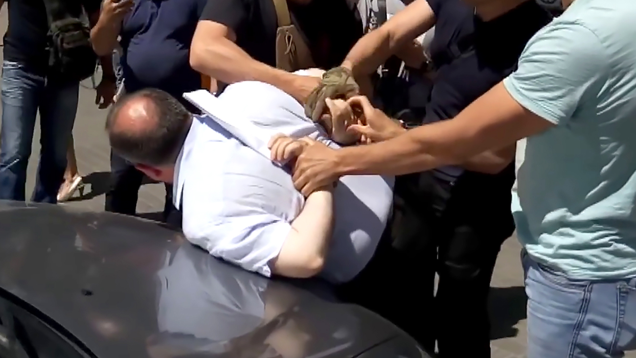 Borys Herman fue arrestado un día después del montaje. (Foto: SBU) Arresto de Borys Herman