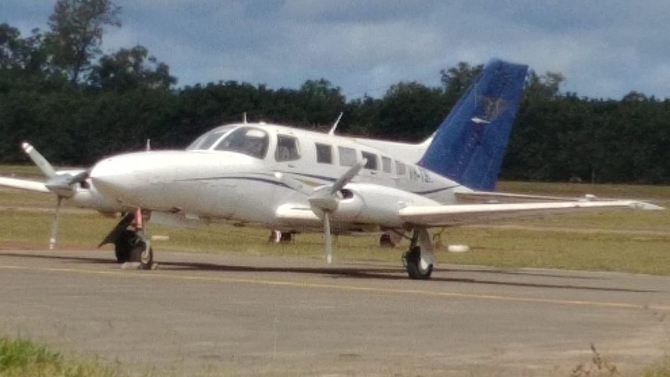 Полицейское изображение Cessna, использованного в операции