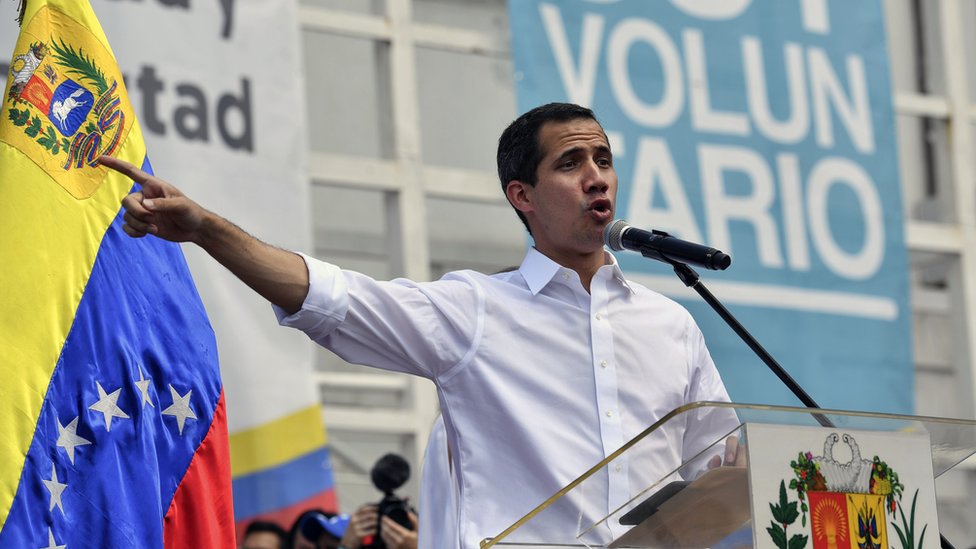 Juan Guidó, presidente "encargado" de Venezuela.