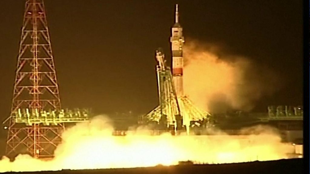 Space capsule launched to ISS to bring home stranded astronauts