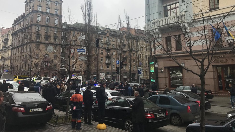 місце вбивства Дениса Вороненкова у Києві