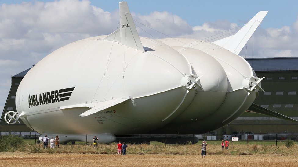 World's longest aircraft leaves hangar for first time - CBBC Newsround