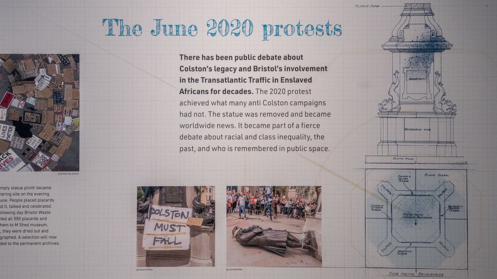 Exhibición sobre las protestas de 2020 en Bristol