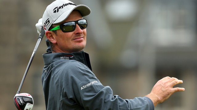 Justin Rose at the Open Championship