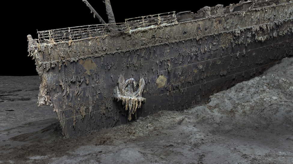 Titanic: First ever full-sized scans reveal wreck as never seen before -  BBC News