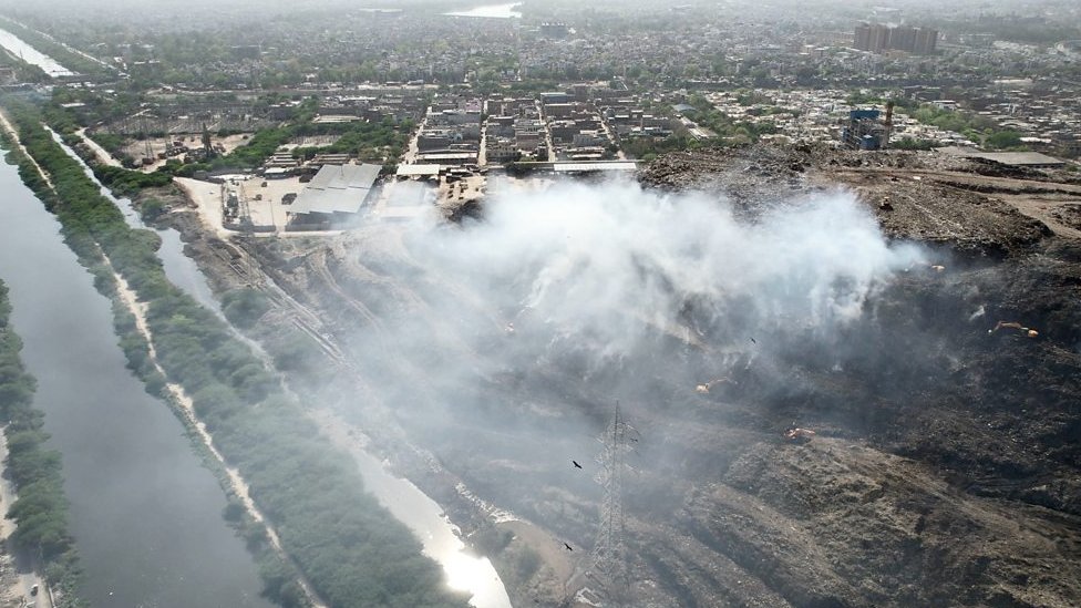 Ghazipur fire: Gasping for air as massive Delhi landfill burns