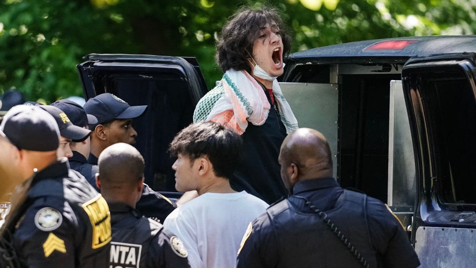More arrests as US campus protests against Israels war in Gaza continue to spread