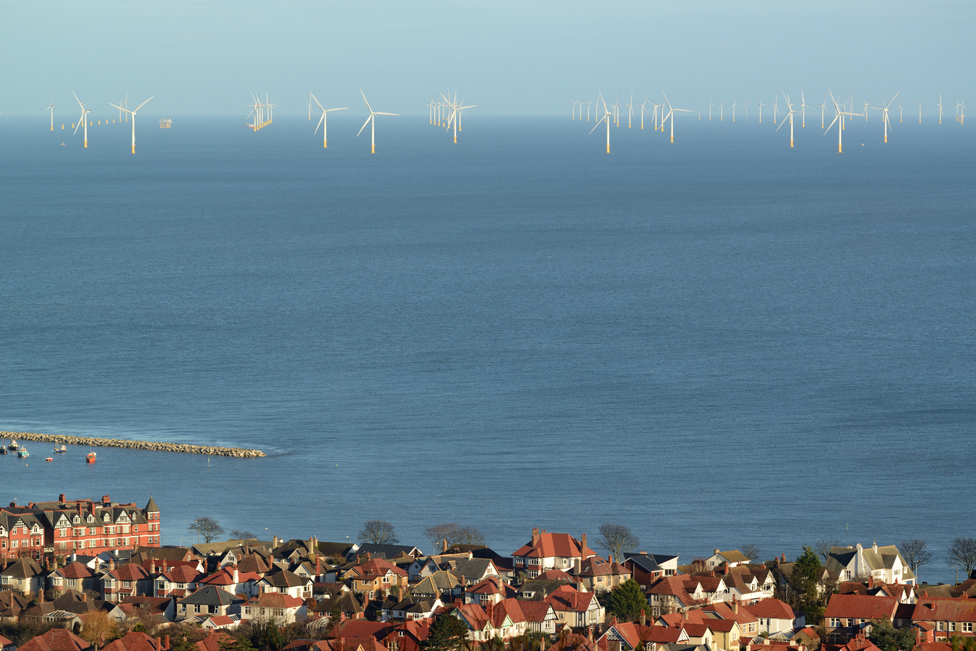 Развитие морских ветров у побережья северного Уэльса