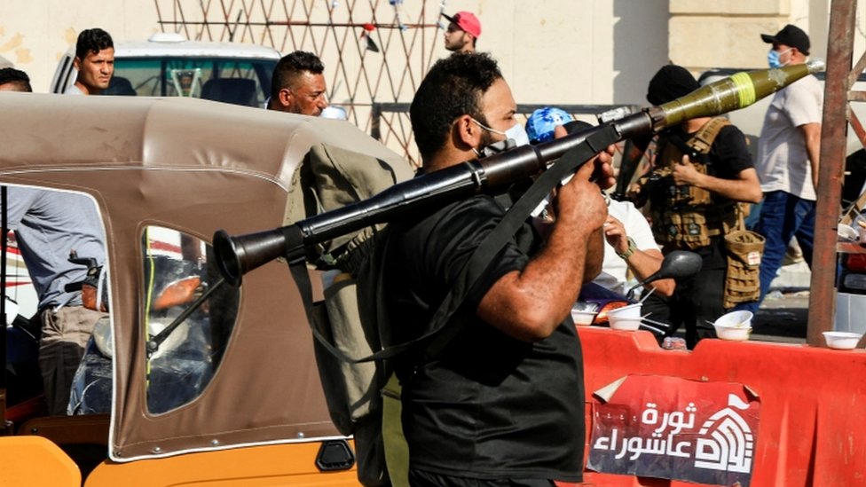 تظاهرات أنصار الصدر في العراق