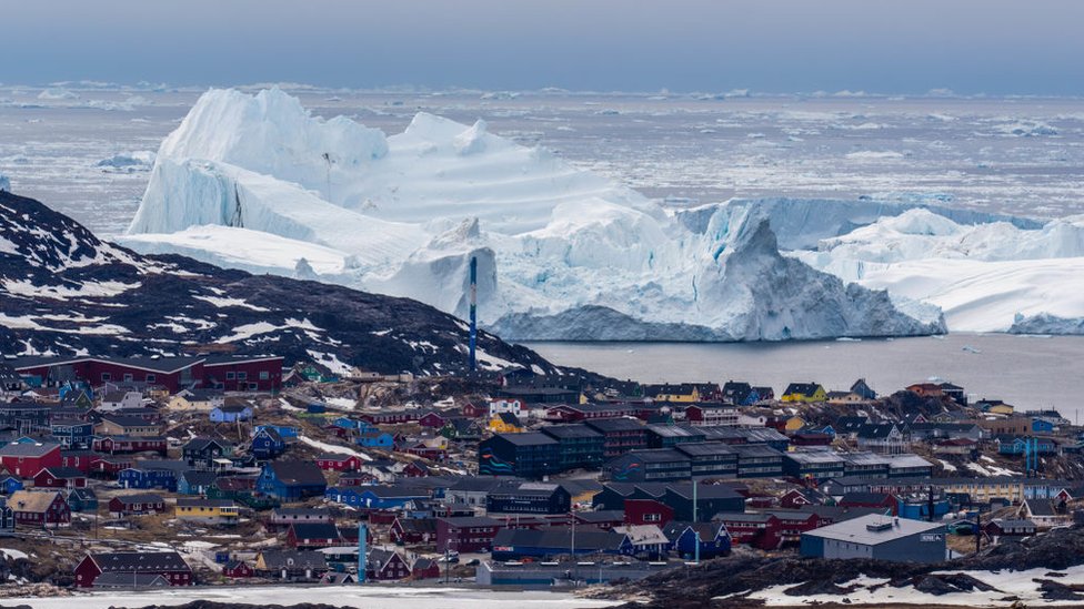 Icebergs cerca de Ilulissat, Groenlandia.