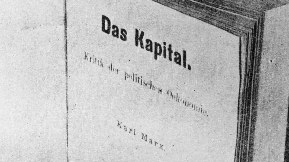 "El Capital" fue editado por primera vez hace 150 años y en alemán, el idioma materno de Marx. Página de título de "El Capital" en alemán.
